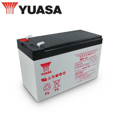 Bateria de chumbo-ácido recarregável Yuasa NP7-1212V7AH 2.5KG para estação base da sala de computadores