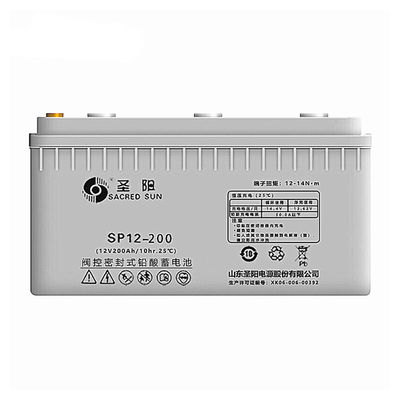 Sacred Sun SP12-200 12V200Ah Bateria de Ácido de Chumbo para Sistema de Alarme de Potência Largura mm 234