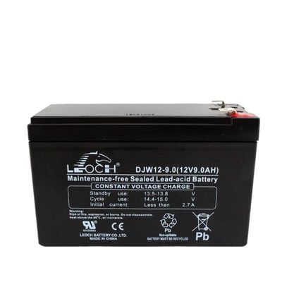 Material do recipiente ABS Leoch DJW12-9.0 Bateria de ácido de chumbo 12V9Ah para alimentação de Eps