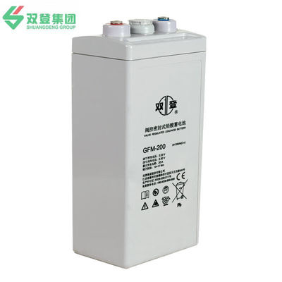 Shuangdeng GFM-200 Bateria de Ácido de Chumbo 2V200Ah para Sistema de Energia e Armazenamento de Energia Solar