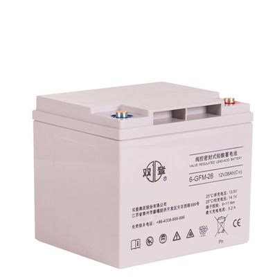 12V26Ah Shuangdeng Bateria selada 6-GFM-26 para comunicação e armazenamento de energia solar