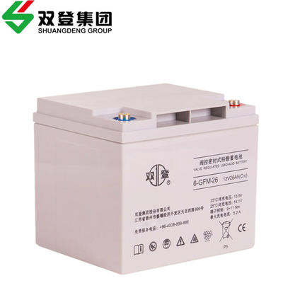 12V26Ah Shuangdeng Bateria selada 6-GFM-26 para comunicação e armazenamento de energia solar