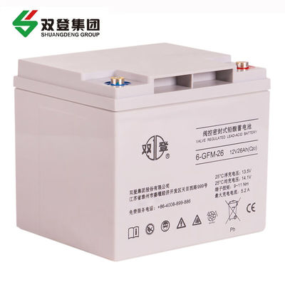 12V26Ah Shuangdeng Bateria selada 6-GFM-26 para comunicação e armazenamento de energia solar