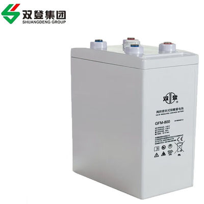 Shuangdeng GFM-800 2V800Ah Bateria para reserva de energia na comunicação e controle de incêndio