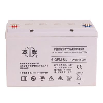 Bateria AGM de 21 kg 12V65Ah para energia de emergência de incêndio Sistema de energia de armazenamento de energia solar