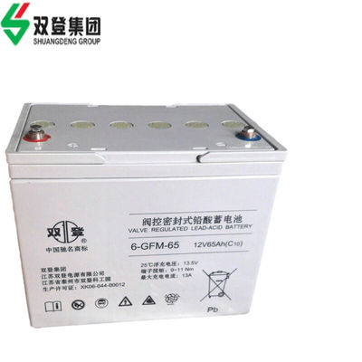 Bateria AGM de 21 kg 12V65Ah para energia de emergência de incêndio Sistema de energia de armazenamento de energia solar
