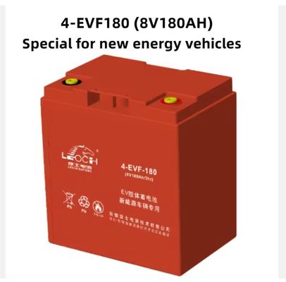 Bateria AGM selada de ciclo profundo 8V 180Ah para célula de energia LEOCbateria de ácido de chumbo 4-EVF-180