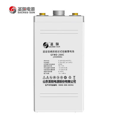 Bateria de ácido de chumbo de ciclo profundo GFMD-200C 2V200Ah recarregável para comunicação de energia UPS