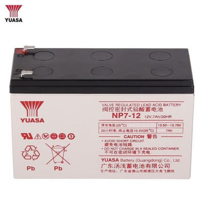 Bateria de chumbo-ácido recarregável Yuasa NP7-1212V7AH 2.5KG para estação base da sala de computadores