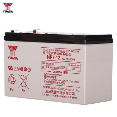 Bateria de chumbo-ácido recarregável Yuasa NP7-1212V7AH 2.5KG para estação base da sala de computadores