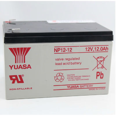 Bateria de Ácido de Chumbo durável Yuasa NP12-1212V12AH para energia de emergência e comunicações