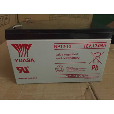 Bateria de Ácido de Chumbo durável Yuasa NP12-1212V12AH para energia de emergência e comunicações