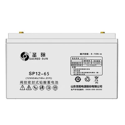 Sacred Sun 12V65Ah Bateria de Ácido de Chumbo para Comunicação de Energia UPS Armazenamento de Energia Solar
