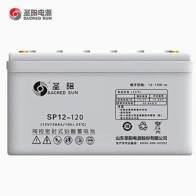 12V120Ah Sacred Sun Regeneration Sealing SP12-120 Bateria para comunicação de energia UPS