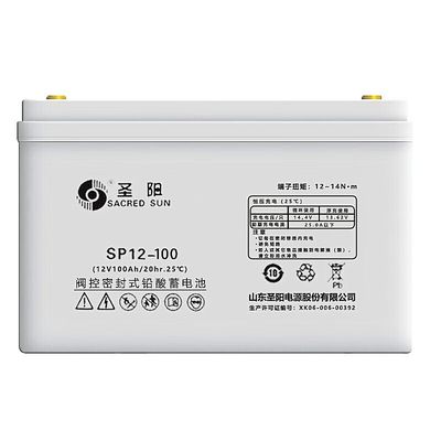330mm comprimento solar sagrado selado SP12-100 bateria de chumbo ácido 12V100Ah para sistema de energia UPS