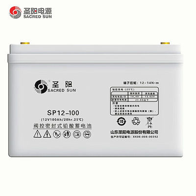 330mm comprimento solar sagrado selado SP12-100 bateria de chumbo ácido 12V100Ah para sistema de energia UPS