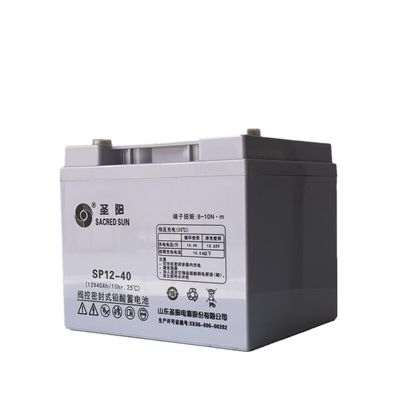 Largura de 165mm Sacred Sun SP12-40 Bateria de Ácido de Chumbo 12V40Ah para Sistema de Comunicação
