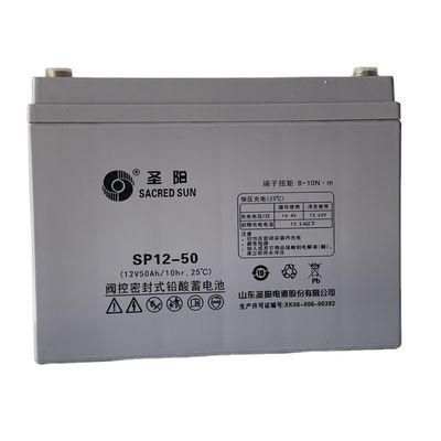 Potente Sacred Sun SP12-50 Bateria de Ácido de Chumbo 12V50Ah para Sistema de Armazenamento de Energia Solar