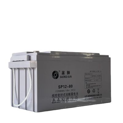 Sacred Sun Bateria recarregável de chumbo 12V80Ah para energia UPS e armazenamento de energia solar