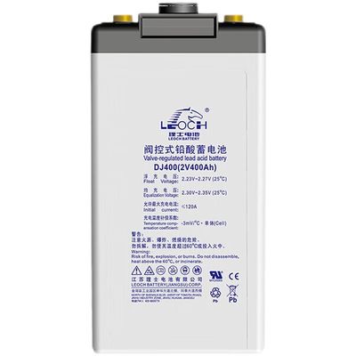 Bateria Leoch DJ400 Bateria de chumbo ácido 400Ah C10 para solução de armazenamento de energia solar
