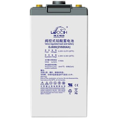 2V600Ah Leoch Bateria DJ600 para sistemas de armazenamento de energia solar de comunicação de energia UPS