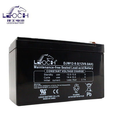 Material do recipiente ABS Leoch DJW12-9.0 Bateria de ácido de chumbo 12V9Ah para alimentação de Eps