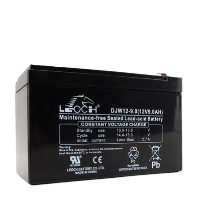 Resistente ABS Container Leoch Bateria DJW12-9.0 12V9Ah para UPS Sistema de Energia da Sala de Máquinas