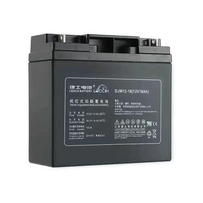 Bateria Leoch de longa duração DJW12-18 12V18Ah para armazenamento de energia solar Sistema de alarme de energia