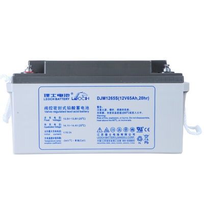 12V65Ah Leoch Bateria DJM1265S para Sistema de Energia de Armazenamento de Energia Solar e UPS Power