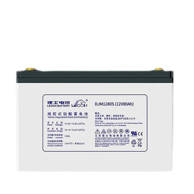 Bateria Leoch DJM1280S 12V80Ah para comunicação UPS Sistema de energia solar de armazenamento de energia